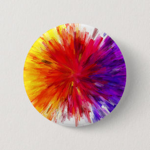 Explosion of Color 6 Cm Round Badge