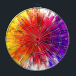 Explosion of Colour Dartboard<br><div class="desc">This design features an attractive piece of computer-rendered art,  showing bands of colour "exploding" from the centre.</div>