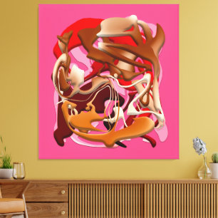 Explosion of Frozen Flavors Canvas Print