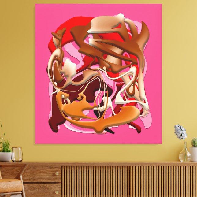 Explosion of Frozen Flavors Canvas Print (Insitu(LivingRoom))