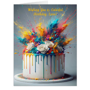 Explosion of Joy – Happy Birthday Cake