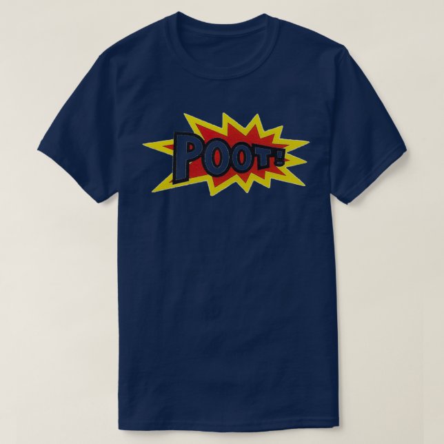 Explosion POOT skateboard design T-Shirt (Design Front)