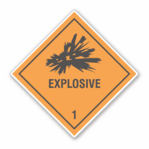Explosive 1 Label