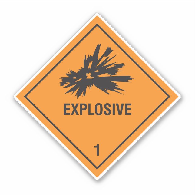 Explosive 1 Label (Front)