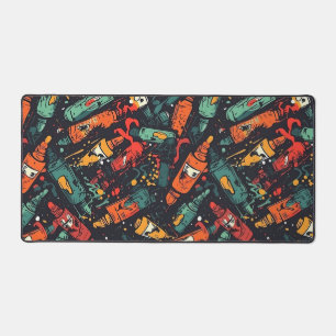 Explosive Artistic Creativity Burst Desk Mat