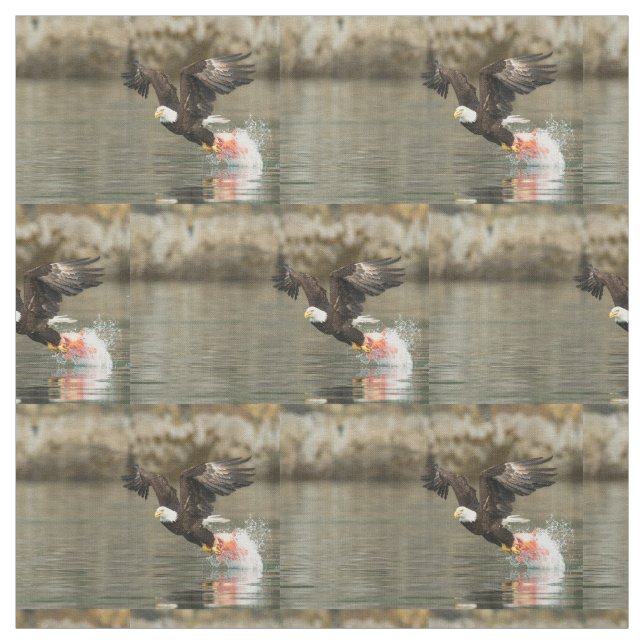 Explosive Bald Eagle Fabric (Swatch)