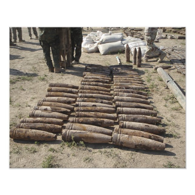 Explosive devices are identified and inventorie photo print (Front)