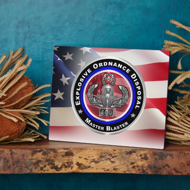 Explosive Ordnance Disposal (EOD)    Plaque (Side)