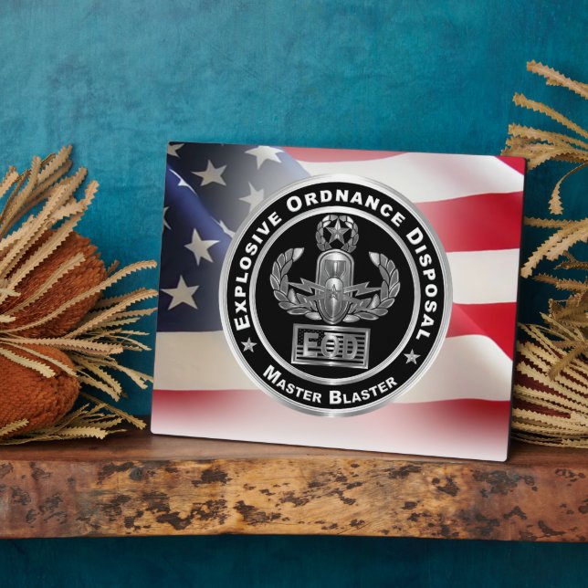Explosive Ordnance Disposal (EOD)   Plaque (Side)
