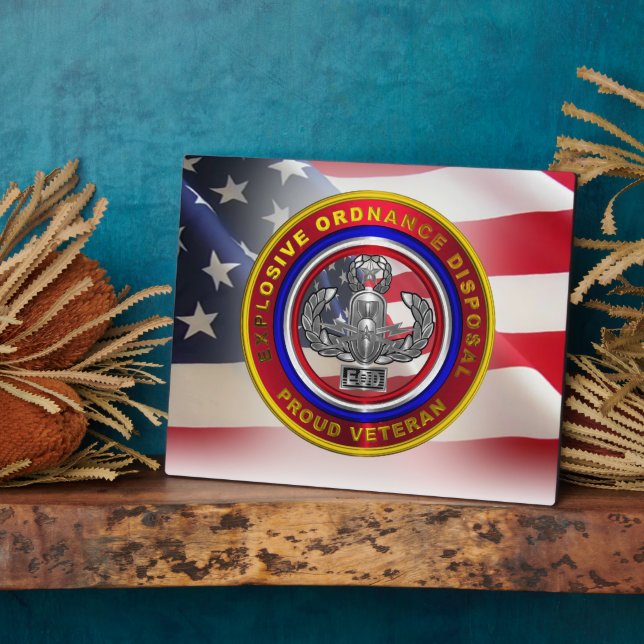 Explosive Ordnance Disposal (EOD)  Plaque (Side)