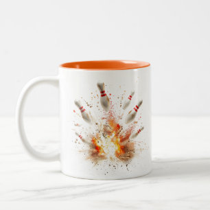 Explosive Strike Bowling Two-Tone Coffee Mug