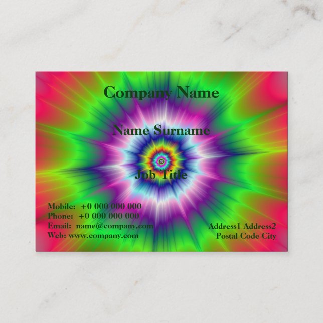 Explosive Tie-Dye Card (Front)