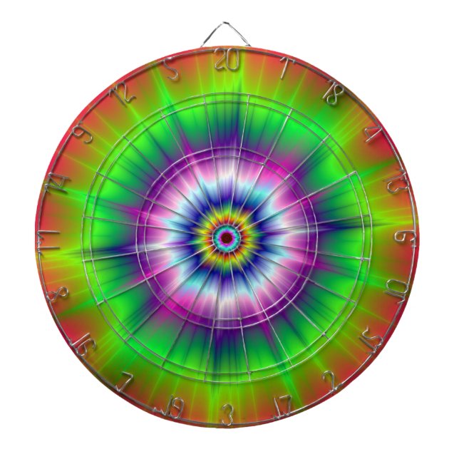 Explosive Tie-Dye Dartboard (Front)