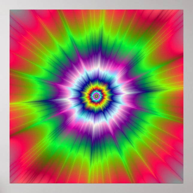 Explosive Tie-Dye Poster (Front)