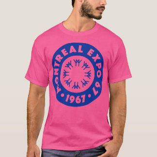 Expo 67 Montreal Worlds Fair Circle Blue T-Shirt