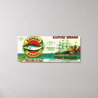 Export Salmon Can Label