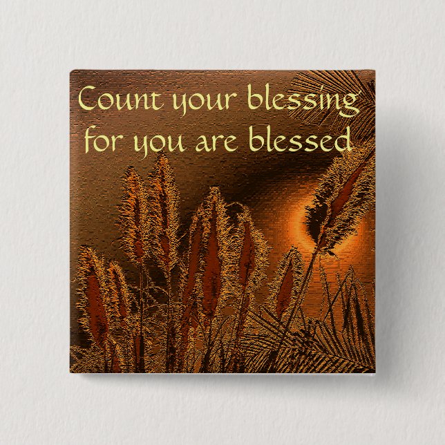 Expose feelings # 10-Golden__ 15 Cm Square Badge (Front)