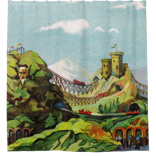 Exposition de Charleroi Shower Curtain (Front)