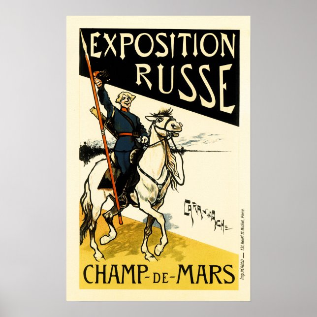 Exposition Russe Champ de Mars Maitres de Affiche Poster (Front)