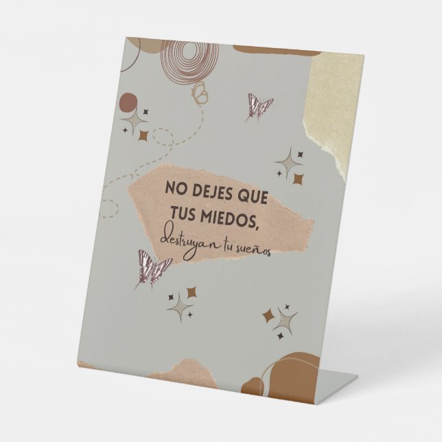 Expositor en L Profesional para Promociones y Seña Pedestal Sign (Front)