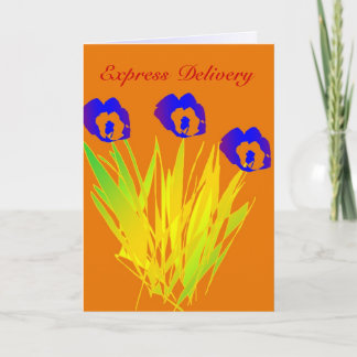 Express Delivery - Freshly Cut For You Thank You Card