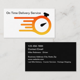 Express Delivery Services Courier Business Cards
