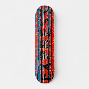 "Express" - Rustic Peeling Paint Skateboard