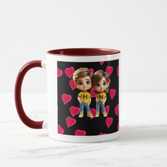 Express Your Love with Our Unique and Personalised Mug (Left)