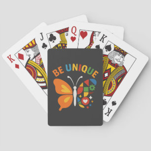 Express Your True Colours Butterfly Design Playing Cards