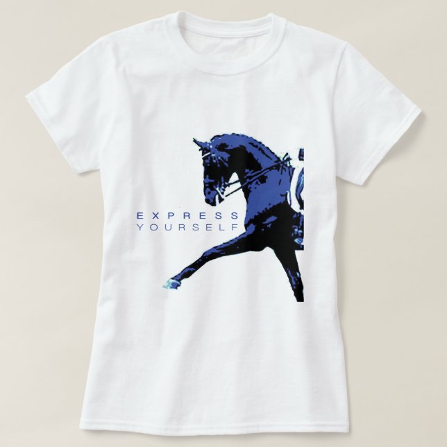 "Express Yourself" Dressage Tee (Design Front)