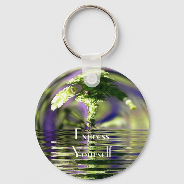 Express Yourself - Surreal Bonzi tree Key Ring (Front)