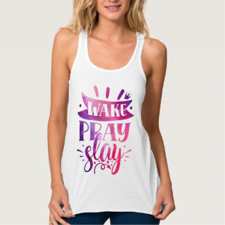 Express Yourself - Wake Pray Slay - Pink Singlet