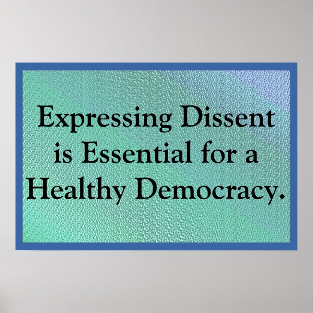 Expressing Dissent Poster (Front)