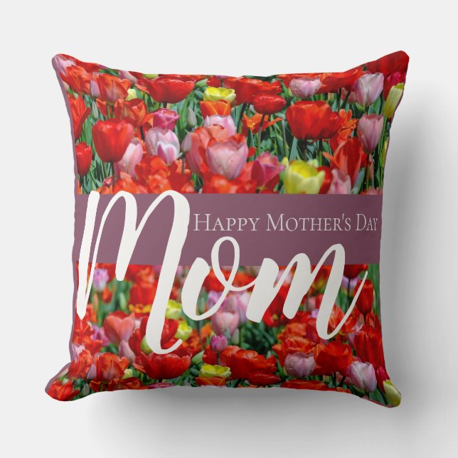Expressing Warmth and Affection on Mothers Day Thr Cushion (Front)
