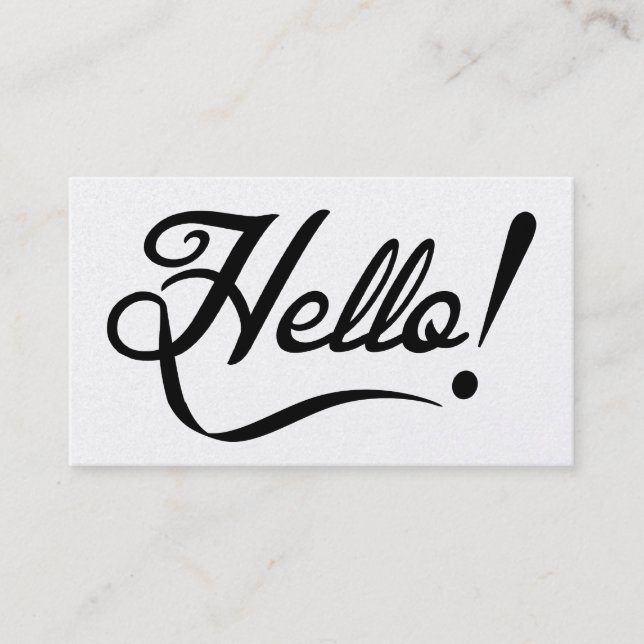 Expression Hello Business Card (Front)