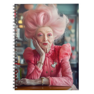 Expression of Love Kiss of Timeless Grace in Pink Notebook