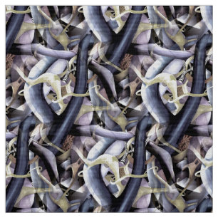 Expressionism Abstract Optical Illusion Pattern Fabric