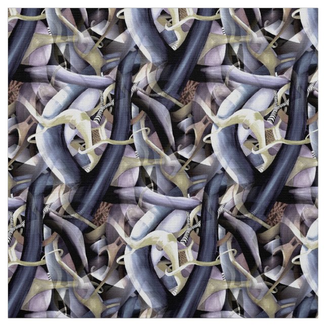 Expressionism Abstract Optical Illusion Pattern Fabric (Swatch)