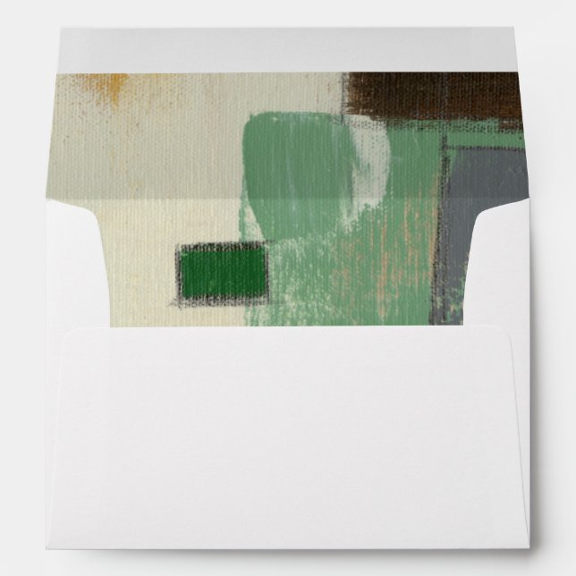 Expressionist Painting with Heavy Brush Strokes Envelope (Back (Bottom))