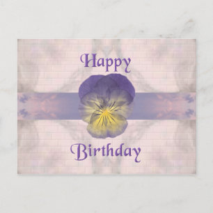 Expressions ~ Birthday ~ Pansy Postcard