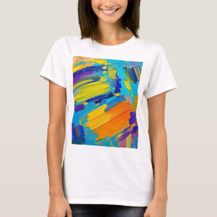 Expressive abstract art design wall decor poster T-Shirt