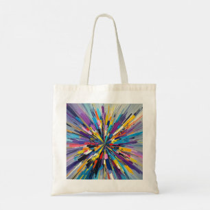 Expressive abstract art design wall decor poster tote bag