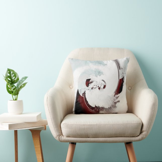 Expressive abstract background cushion (Chair)