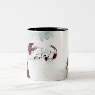 Expressive abstract background Two-Tone coffee mug