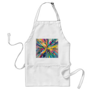 Expressive abstract colourful wall art poster deco standard apron