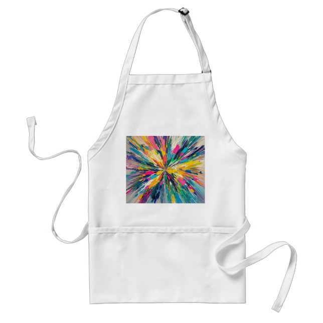 Expressive abstract colourful wall art poster deco standard apron (Front)