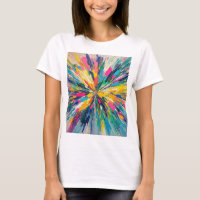 Expressive abstract colourful wall art poster deco