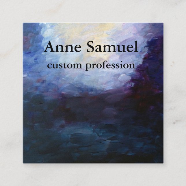 Expressive Artistic Business Card (Front)