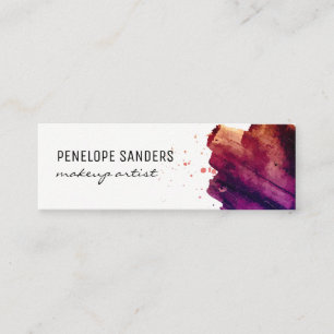 Expressive Colour Brushed Mini Business Card