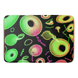 Expressive Colour Pattern Abstract Artistry Bath Mat